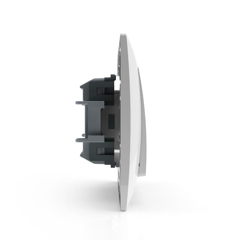  Выключатель 1-кл. СП AVA 10А IP20 с индикатором в сборе бел. TOKOV LIGHT TKL-AV-V1IF-C01 фото в каталоге от BTSprom.by