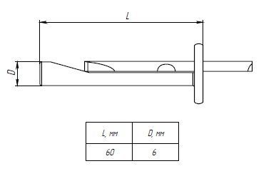  Анкер-клин М6х60мм EKF aklm6x60 фото в каталоге от BTSprom.by