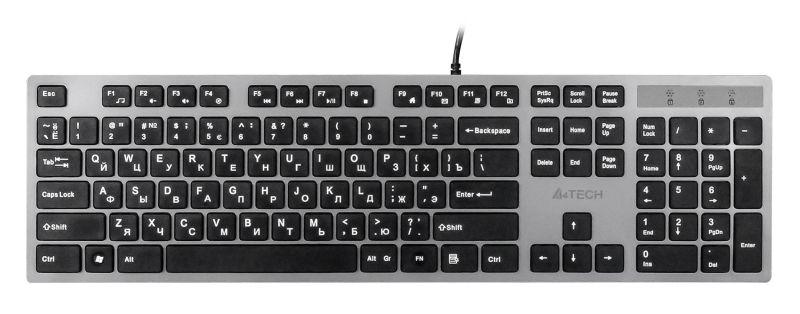 клавиатура kv-300h сер./черн. usb slim kv-300h a4tech 581997 от BTSprom.by