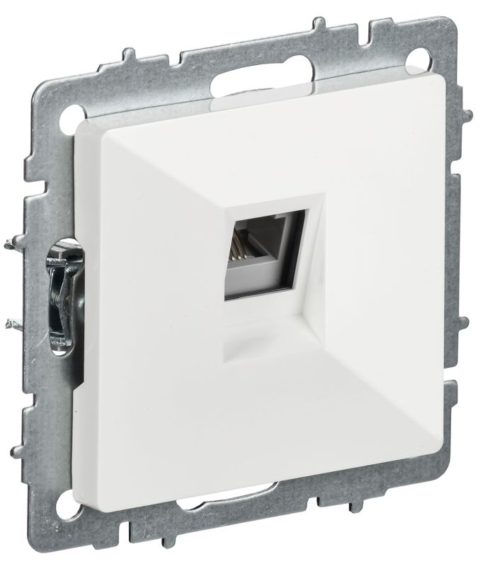 розетка телефонная сп brite рт10-брб rj11 механизм бел. iek br-t10-k01 от BTSprom.by