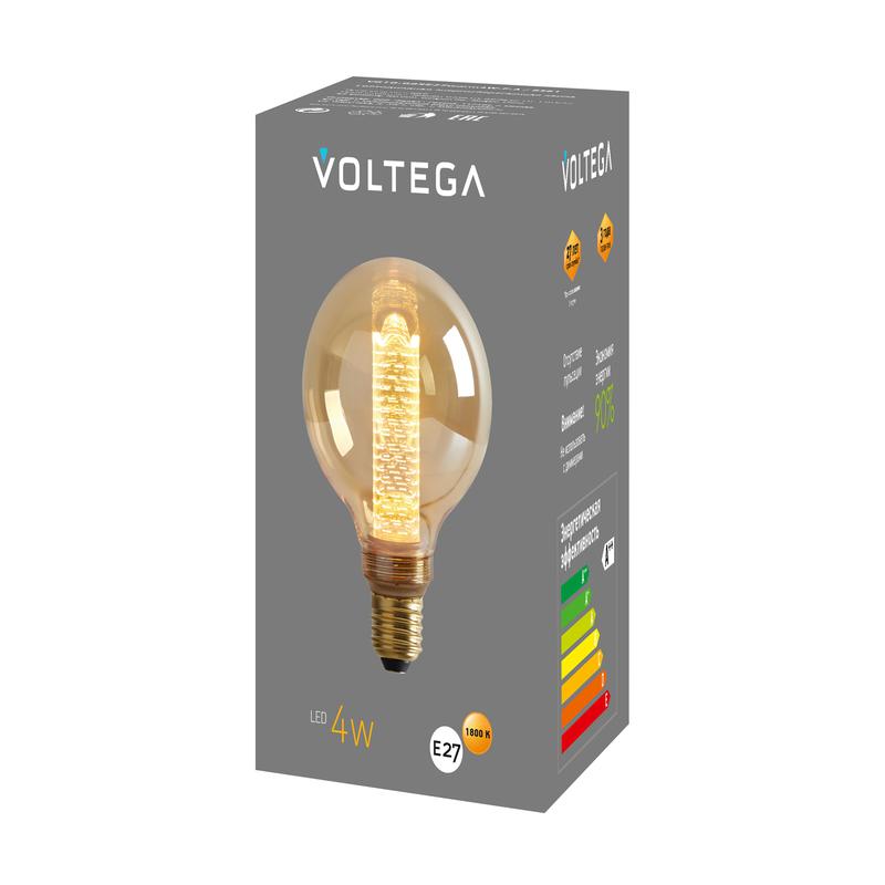Лампа светодиодная филаментная Loft 271 G95 4Вт 1800К E27 Voltega 8561 фото в каталоге от BTSprom.by
