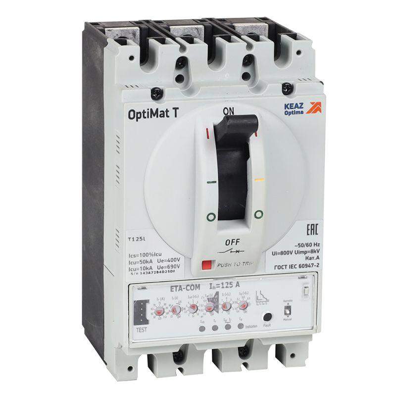 выключатель автоматический optimat t125s etn 125a 3p кэаз 356504 от BTSprom.by