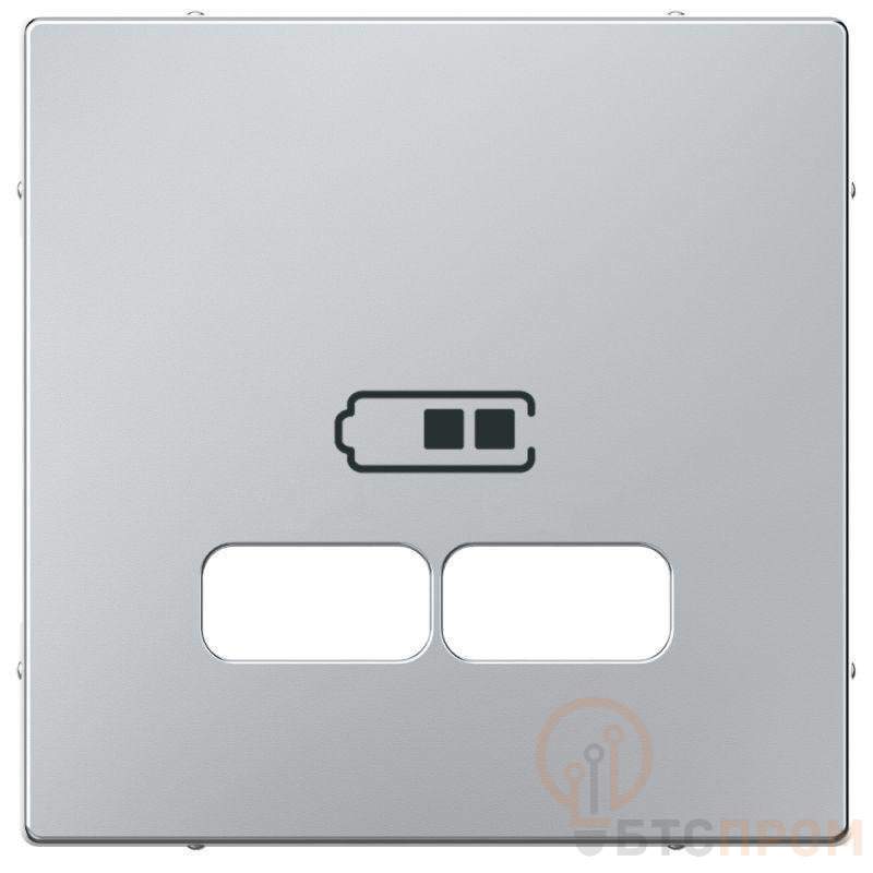 Накладка центральная Merten для механизма USB 2.1А SM алюм. SchE MTN4367-0460 фото в каталоге от BTSprom.by  Накладка центральная Merten для механизма USB 2.1А SM алюм. SchE MTN4367-0460 фото в каталоге от BTSprom.by
