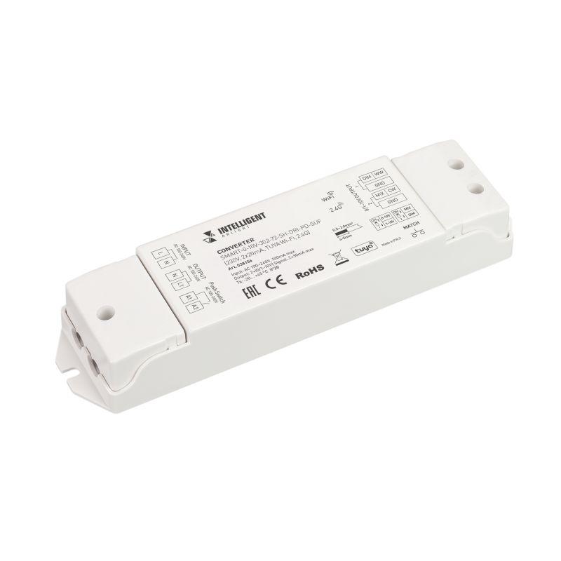 конвертер smart-0-10v-302-72-sh-dri-pd-suf (230в 2х20ма tuya wi-fi 2.4g) (ip20 пластик) intelligent arlight 038156 от BTSprom.by