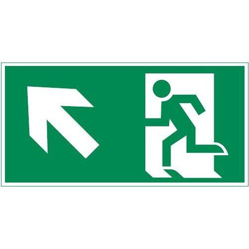 знак vault sst "выход влево вверх" 150х300мм varton v4-em-00.1530.adv-0007 от BTSprom.by