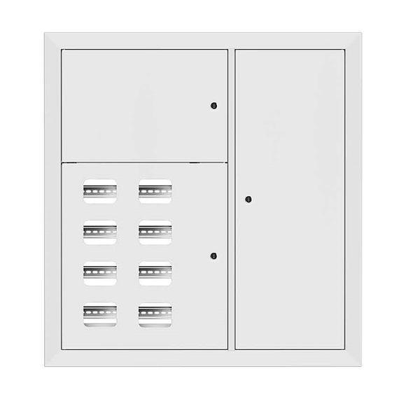 щит этажный 8кв. ral9003 (1000х950х160) proxima ekf mb29-v-8-ral9003 от BTSprom.by