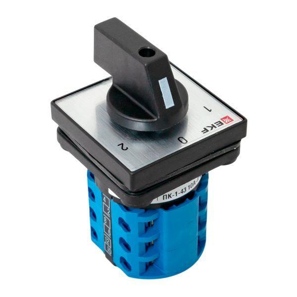  Переключатель кулачковый ПК-1-43 3п 10А "1-0-2" IP65 EKF pk-1-43-10-65 фото в каталоге от BTSprom.by