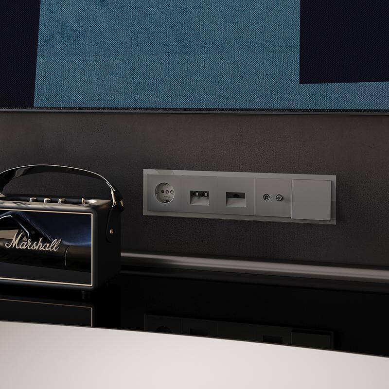  Рамка 5-м S70 стеклян. шелк Voltum VLS110504 фото в каталоге от BTSprom.by