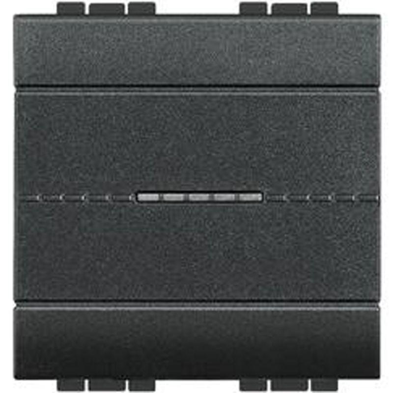 переключатель аксиальный 1-кл. 2мод. сп livinglight 10а ip20 250в авт. клеммы антрацит leg btc l4053m2an от BTSprom.by