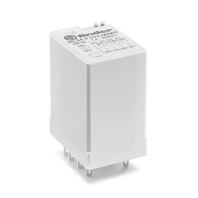 реле миниатюрное универсальное электромеханич. монтаж в розетку 4co 7а agni 72в dc rti опции: нет версия для жд-транспорта finder 553490720000t от BTSprom.by