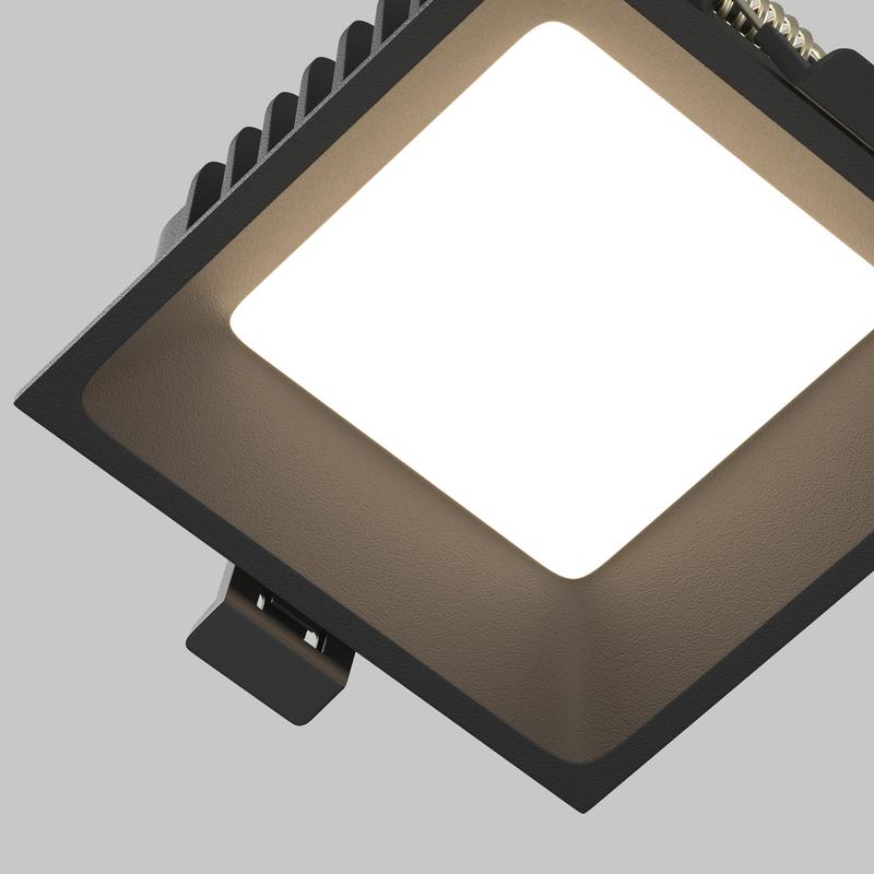  Светильник Okno 8Вт 3000-4000-6000К IP44 встраив. Maytoni DL056-8W3-4-6K-B фото в каталоге от BTSprom.by