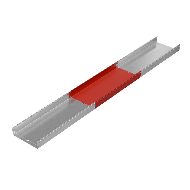 Лоток листовой неперфорированный 400х100 L3000 сталь 1.5мм "БЫСТРЫЙ МОНТАЖ ПЛЮС" LNplus100-400-1.5-3000 HD гор. оцинк. КМ PL1318 фото в каталоге от BTSprom.by