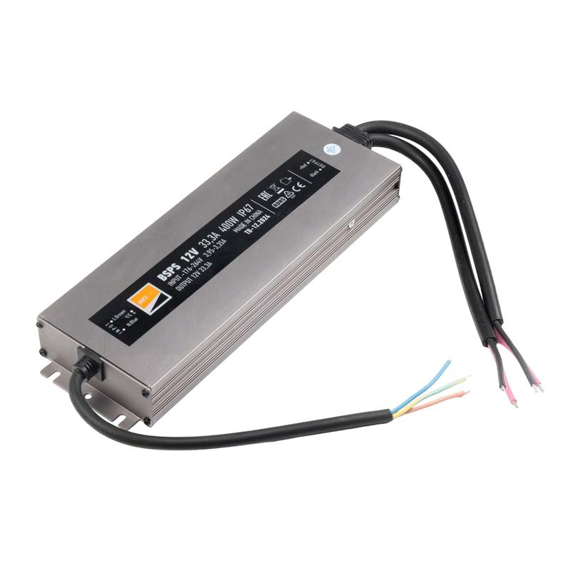  Блок питания для светодиод. ленты BSPS 12В 33.30А=400Вт IP67 JazzWay 5062108 фото в каталоге от BTSprom.by