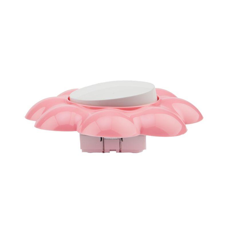  Выключатель 1-кл. СП HAPPY Цветок бел./розовый Kranz KR-78-0623 фото в каталоге от BTSprom.by