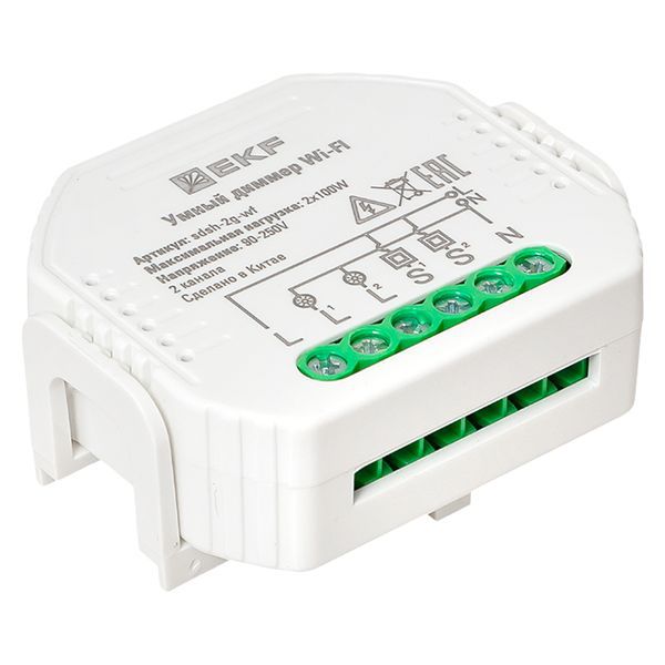  Диммер в подрозетник 2-канальный Умный Wi-Fi Connect EKF sdsh-2g-wf фото в каталоге от BTSprom.by