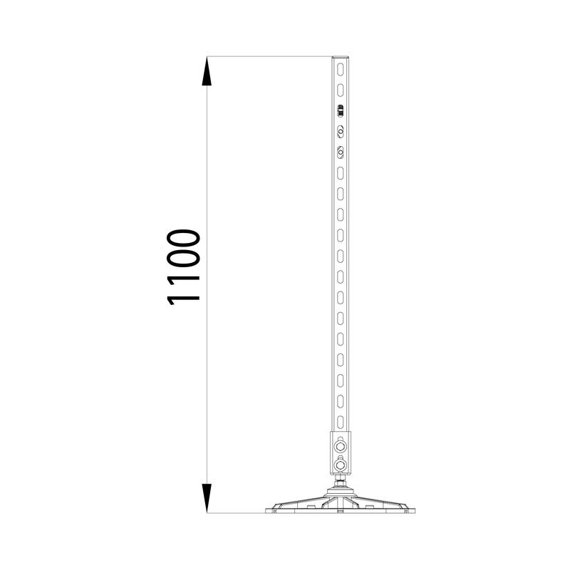  Конструкция опорная для горизонт. прямоугол. воздуховодов и метал. лотков кабеленесущих систем TECHNORAPTOR FOOT 500х1000 HD КМ TR0287 фото в каталоге от BTSprom.by