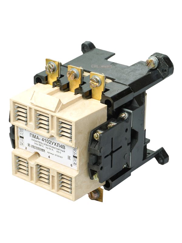 пускатель пма-4102 63а кат. 220в 2но+2нз ip00 без реле электротехник et001937 от BTSprom.by