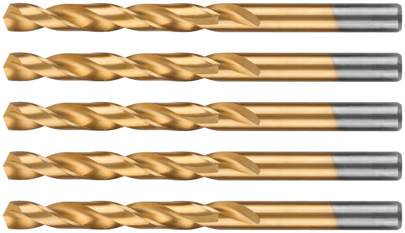 Сверло по металлу Profi с титановым покрытием 8.5х117мм (уп.5шт) Cutop 52-454 фото в каталоге от BTSprom.by