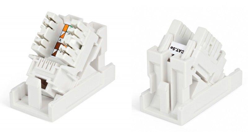 розетка (вставка) sip2k-c5e-m45-22.5 (45х22.5) аналог mosaic с накл. мод. rj45 кат.5e hyperline 35210 от BTSprom.by