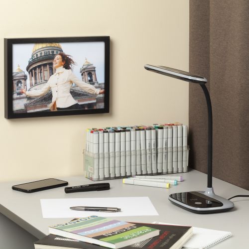  Светильник NLED-458-6W-BK настол. черн. ЭРА Б0028458 фото в каталоге от BTSprom.by