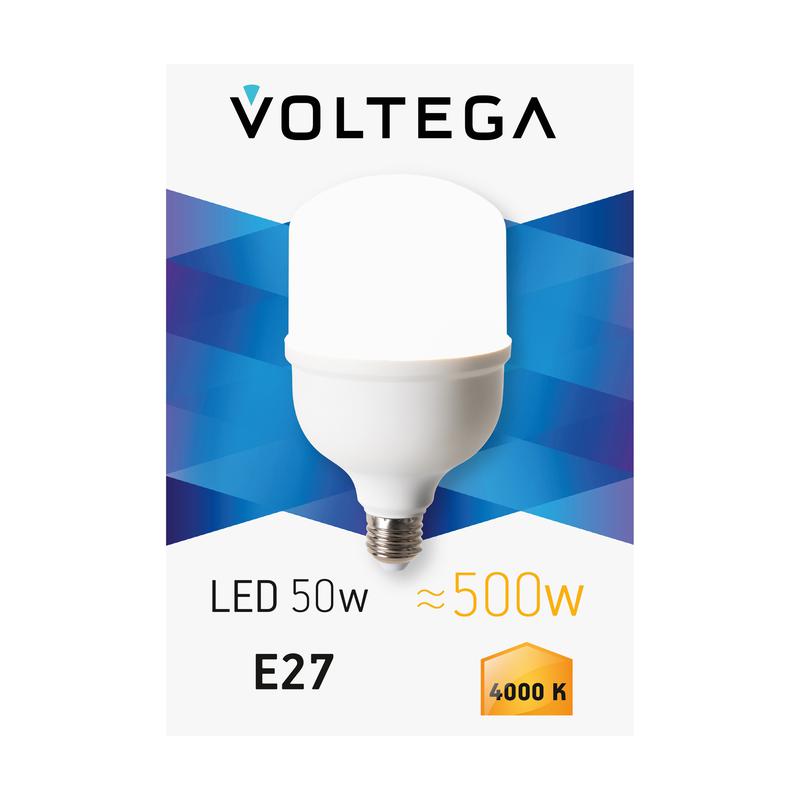 Лампа светодиодная T120 50Вт 4000К E27 IP20 Voltega 8588 фото в каталоге от BTSprom.by