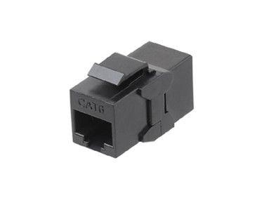 адаптер проходной (coupler) keystone jack rj45 (8p8c) кат.6 4 пары ca2-kj-c6-bk черн. hyperline 444915 от BTSprom.by