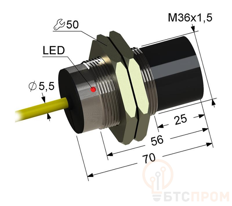 Выключатель бесконтактный PS2-36M70-20N84-K (ВБ2.36М.70.20.8.2.K) МЕГА-К A8010-T200055038 фото в каталоге от BTSprom.by  Выключатель бесконтактный PS2-36M70-20N84-K (ВБ2.36М.70.20.8.2.K) МЕГА-К A8010-T200055038 фото в каталоге от BTSprom.by