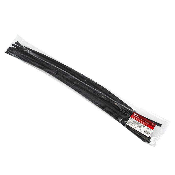  Трубка термоусадочная ТУТк клеевая нг 12/3 черн. 1м (уп.10м) PROxima EKF tut4-k12-b фото в каталоге от BTSprom.by
