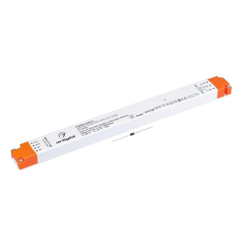 блок питания arv-sp-24100-pfc-dt8-cct-long (24в 4.16а 100вт) ip20 пластик arlight 047031 от BTSprom.by