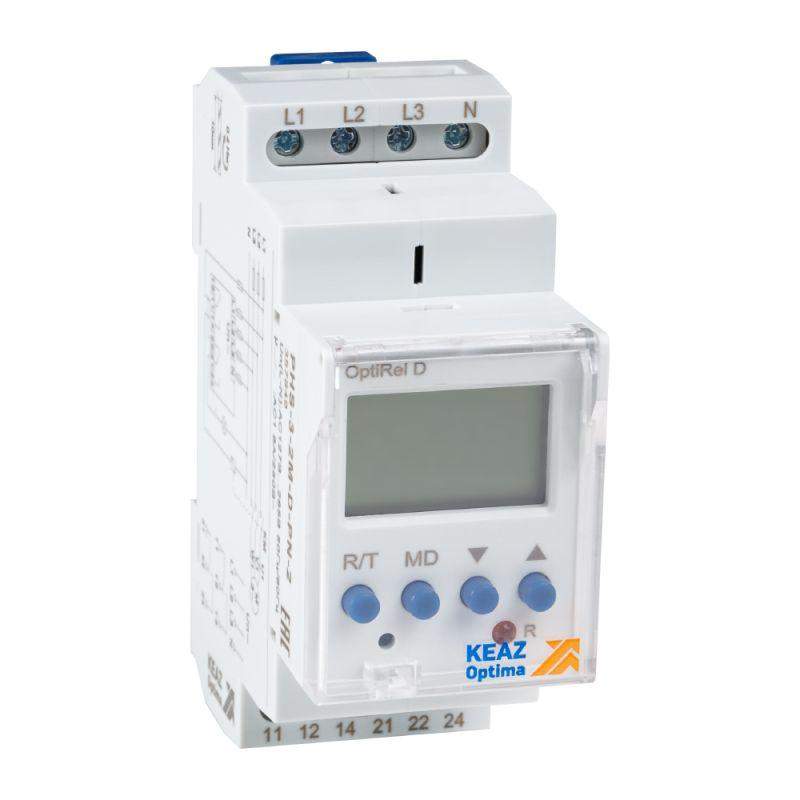 реле контроля фаз optirel d phs-3-2m-d-pp-2 цифровое 3ф 2со кэаз 357850 от BTSprom.by