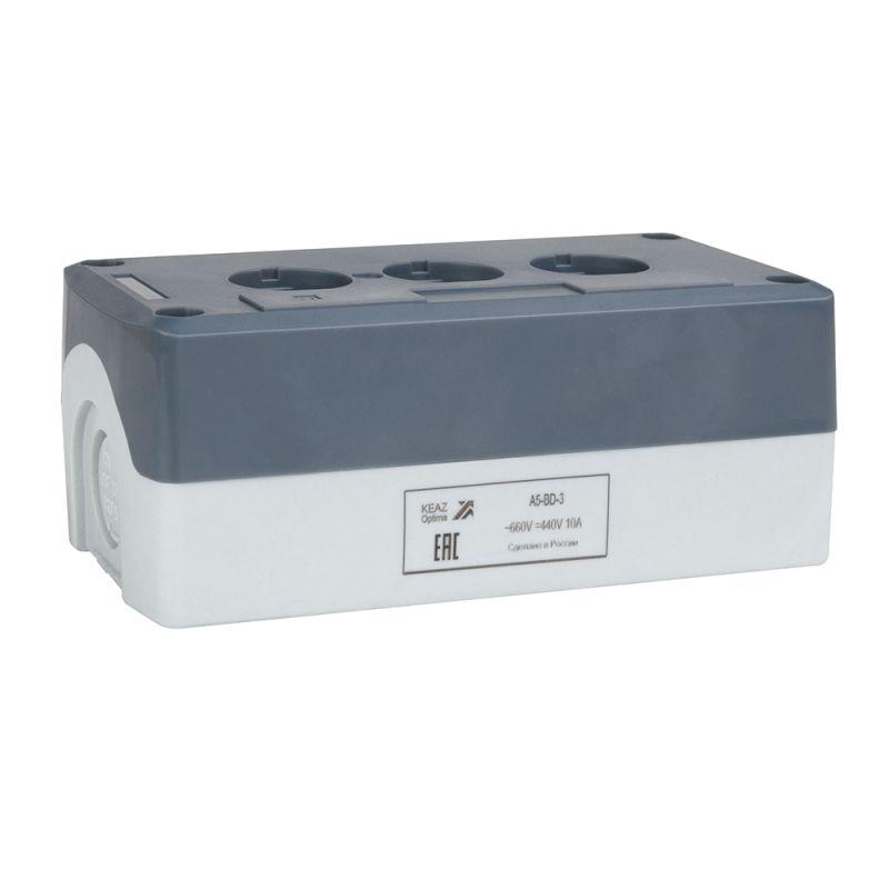 корпус кнопочного поста optisignal d22 a5-bd-3 3 отв xald03 кэаз 338520 от BTSprom.by