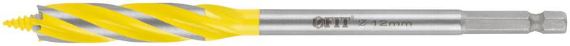 сверло по дереву 4-х спиральное х-тип профи 12х165мм fit 36212 от BTSprom.by