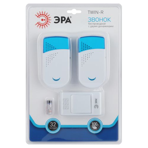  Звонок беспроводной TWIN-R ЭРА Б0019878 фото в каталоге от BTSprom.by