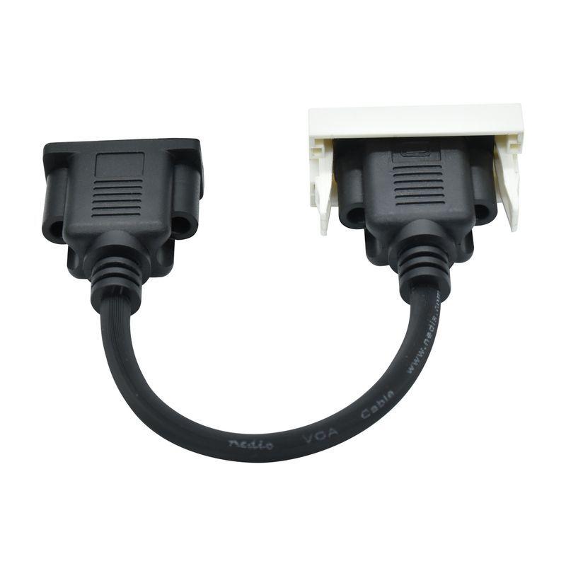  Розетка 1мод. VGA M/M РКМ-10-20-П бел. PRIMER IEK PR-KK40D-RV-0-1-K01 фото в каталоге от BTSprom.by