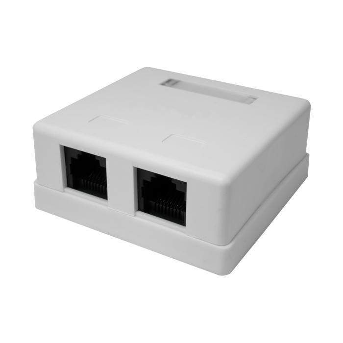 розетка компьютерная 2-м 8p8c (rj-45) utp кат.5e suprlan 10-0309 от BTSprom.by