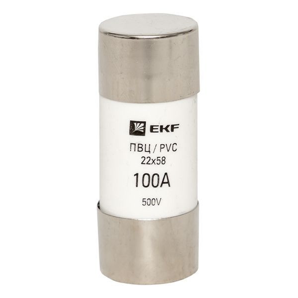  Вставка плавкая цилиндрическая ПВЦ 22х58 100А EKF pvc-22x58-100 фото в каталоге от BTSprom.by