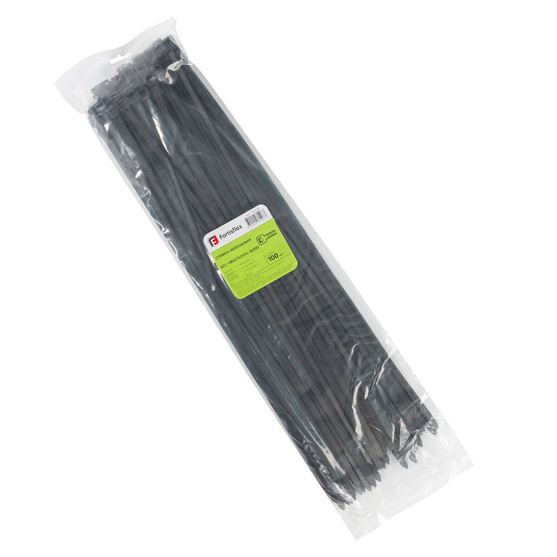 хомут нейлоновый ксс multilock 8х500 черн. (уп.100шт) fortisflex 102328 от BTSprom.by