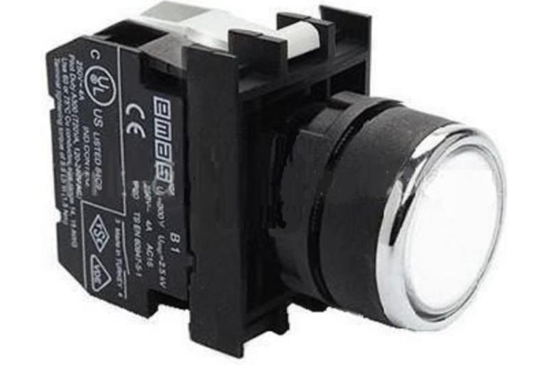 кнопка с подсветкой-светодиод b152db бел. emas b152db от BTSprom.by