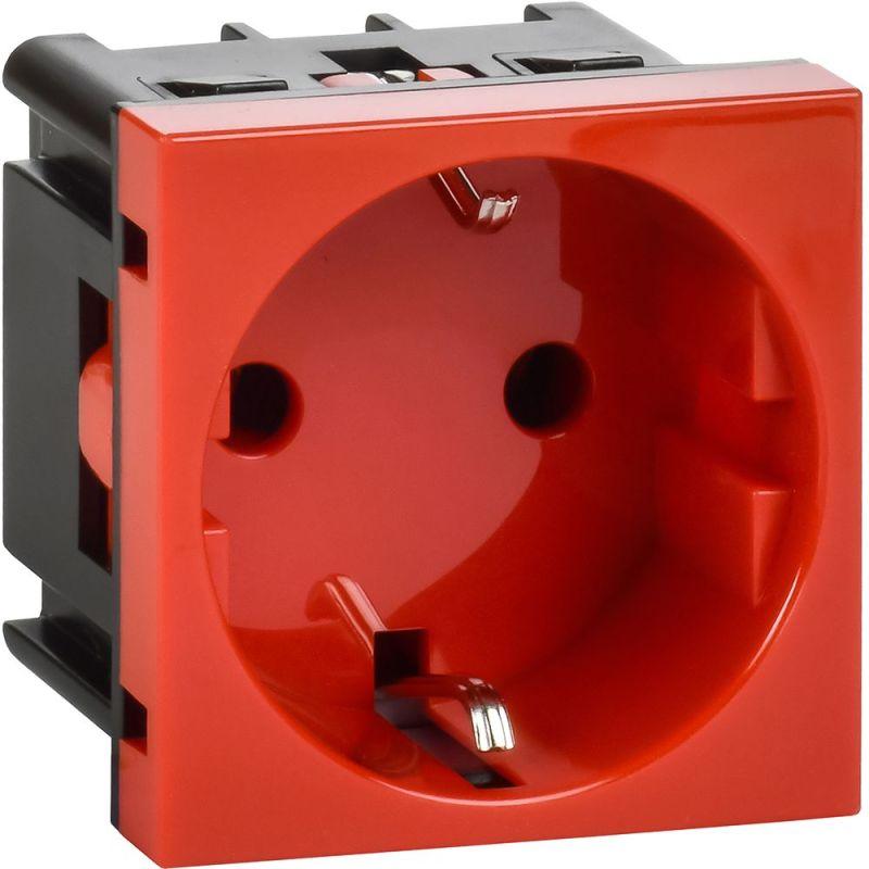розетка 2мод. 16а 250в 90град. с заземл. без защ. шторок винт. зажимы красн. иэк leg 4525046 от BTSprom.by