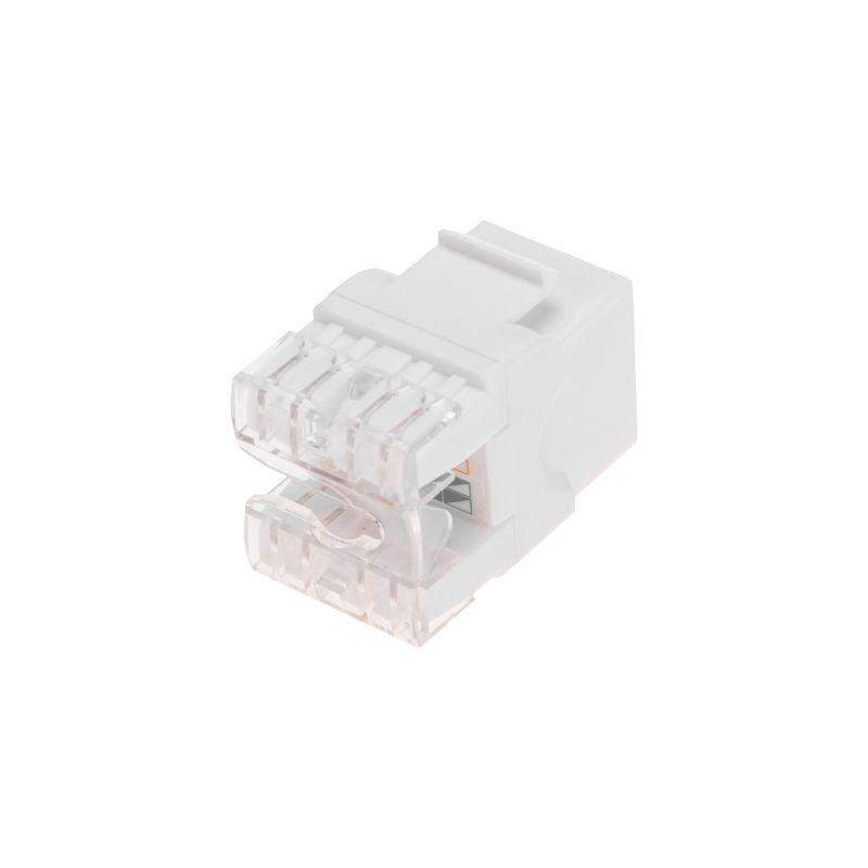 модуль keystone jack rj-45(8p8c) кат.5e utp неэкранир. тип 180град. бел. pro rexant 02-0060 от BTSprom.by
