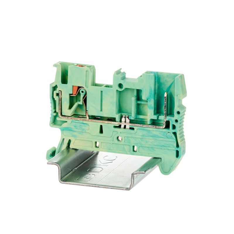 клемма заземления под вставной штекер зажим push-in; 2 точки подключения; 2.5кв.мм dkc vpr-2.5-1p-pe от BTSprom.by