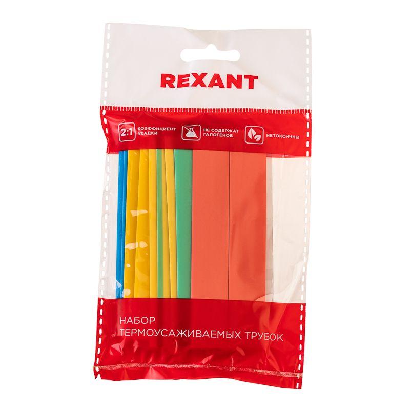  Набор трубок термоусадочных №17 ТУТ нг 10/5 7 цветов (уп.21шт по 10см) Rexant 29-0117 фото в каталоге от BTSprom.by