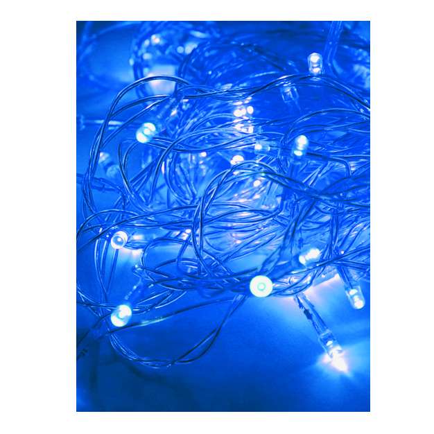 гирлянда светодиодная 80led син. прозр. провод 8.8м (7.3+1.5) 8 режимов мигания ip20 син. космос koc_gir80led_b от BTSprom.by