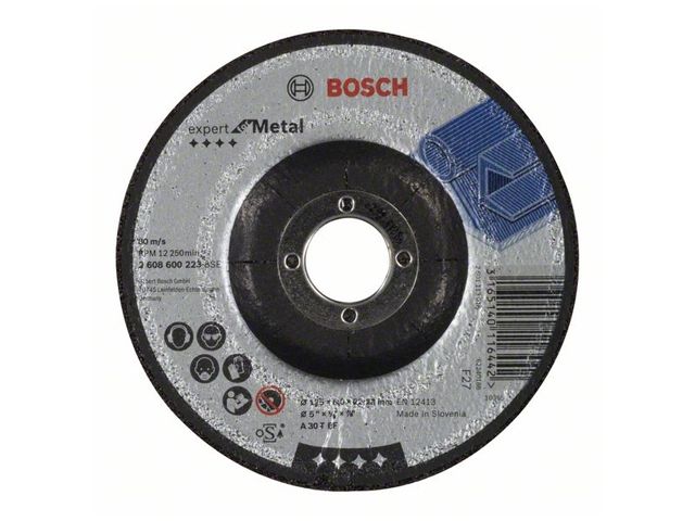 круг обдирочный 125х6x22.2 мм для металла bosch 2608600223 от BTSprom.by