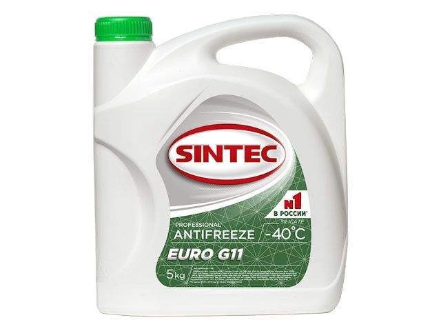 антифриз sintec-40 g11 euro (зеленый) 5кг 990554 от BTSprom.by