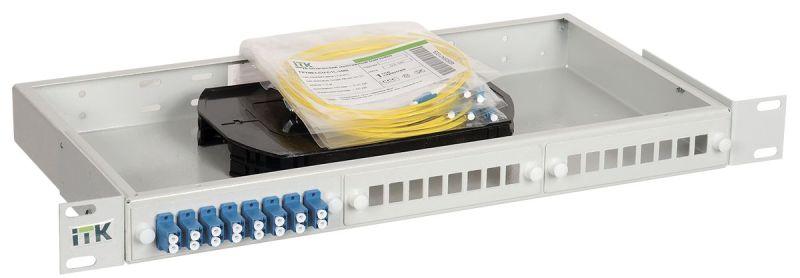 кросс укомплектованный 1u sc (duplex) 12 портов (os2) itk fobx24-1u-12scud09 от BTSprom.by