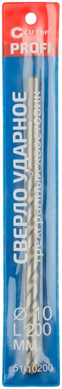  Сверло по бетону ударное Profi 10х200мм Cutop 51-10200 фото в каталоге от BTSprom.by