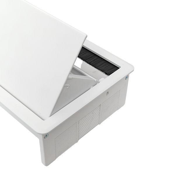  Блок розеточный встраиваемый настольный выдвижной 8 модулей бел. C-Line EKF cl-vnbv-8-w фото в каталоге от BTSprom.by