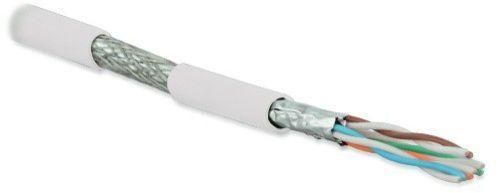 кабель витая пара экранир. s/ftp кат.6a 4 пары 23 awg ож solid кажд. пара в фольге общий экран-медн. оплетка для внутр. прокладки нг(a)-hf sftp4-c6a-s23-in-lszh-wh-500 (уп.500м) hyperline 445102 от BTSprom.by