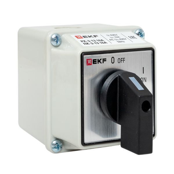 переключатель кулачковый пк-3-13 3п 16а "вкл-выкл" ip54 ekf pk-3-13-16 от BTSprom.by